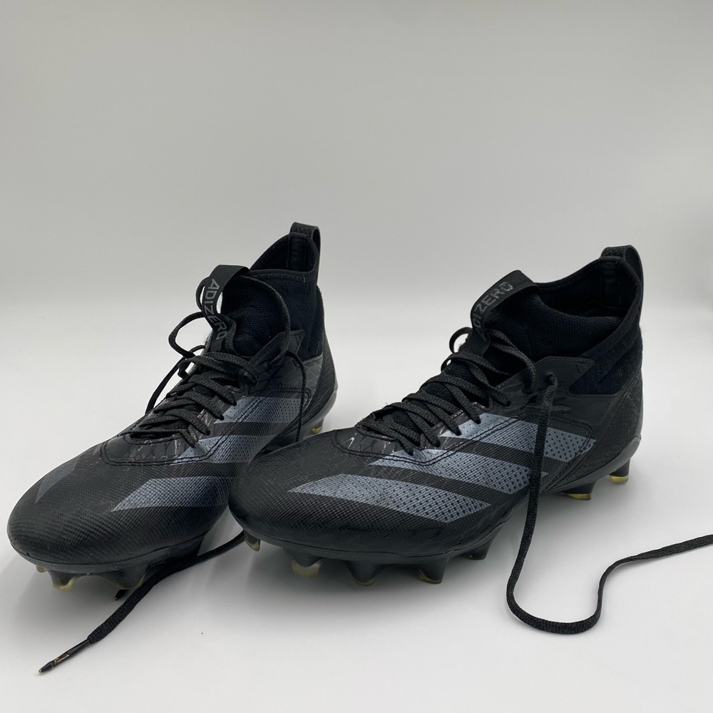 Adidas Black and Gray Men's Athletic Cleats